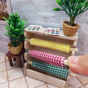 ชุดเฟอร์นิเจอร์ห้องเย็บผ้าสำหรับบ้านตุ๊กตาขนาด 1:12 ของเล่นตกแต่งห้องทำงานขนาดจิ๋วสำหรับเด็กอายุ 14 ปีขึ้นไป - Product Image 3