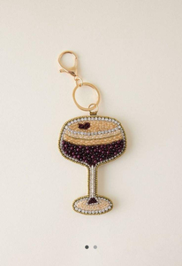Stylish Seed Beads Embroidery Keychain Artistic Craft Handmade Seed Beads Beaded Embroidery Keychain Custom Pattern - Product Image 3