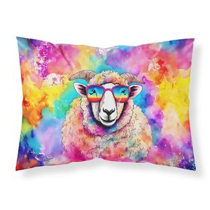 Nuevo ligero Super suave fácil de cuidar ilustraciones decorativas tamaño estándar Hippie Animal oveja funda de almohada - Product Image 1