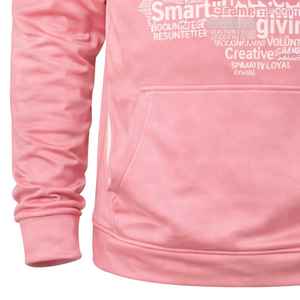 Sweat-shirt rose Jack and Jill avec motif collage de mots, confortable et élégant, pour unisexe et adolescents, vêtement décontracté - Product Image 5