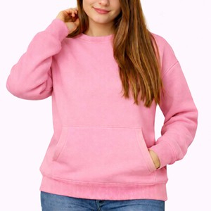 Sweat-shirt pour femme de qualité supérieure, élégant, décontracté, streetwear, à épaules tombantes, respirant, écologique, fabricant de sweats à capuche - Product Image 4