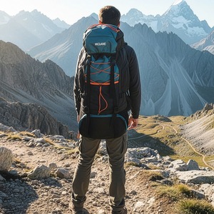 Mochila de Montañismo Impermeable, Ligera, con Cordón y Correas Acolchadas, para Camping y Senderismo - Product Image 5