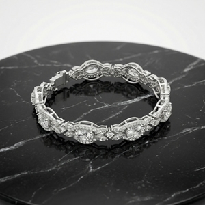 Pulsera de Cadena con Diamantes Cultivados en Laboratorio, Diseño Clásico con Brillo Radiante, Oro de Alta Calidad, Regalo de Boda o Fiesta - Product Image 2