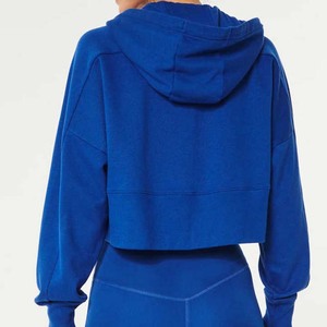 Ropa Deportiva de Alta Calidad, Ropa Casual, Top Corto para Gimnasio, Sudadera con Capucha para Mujer, Color Sólido, Sudaderas con Capucha Hechas a Medida - Product Image 3