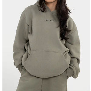 PERFECT INDUSTRY Sudaderas con Capucha para Mujer, de Algodón y Felpa, Gruesas y Resistentes, para Invierno, con Logotipo Personalizado, Sudaderas Casuales, Conjuntos Deportivos - Product Image 5