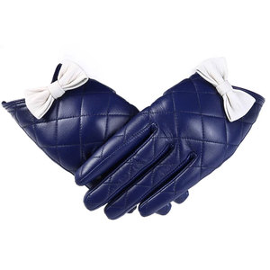 High Quality Custom Oem Women's Winter Leather <b>Gloves</b> Wool Lined Outdoor Windproof <b>Warm</b> Leather Fashion <b>Gloves</b> - Product Image 4