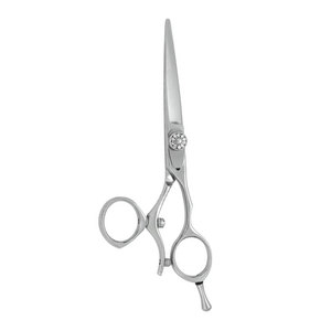 Tijeras Profesionales de Peluquería Plateadas, de Acero Inoxidable Afilado, Planas y Giratorias, Estilo Popular al por Mayor - Product Image 2