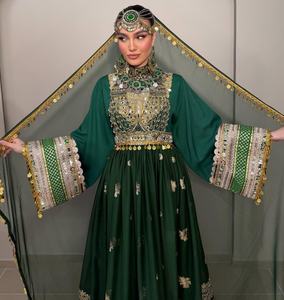 Ropa Tradicional Hecha a Mano, Vestido Afgano de Alta Calidad, el Mejor Material, Vestidos Vintage Afganos para Mujer, Vestidos de Novia - Product Image 4