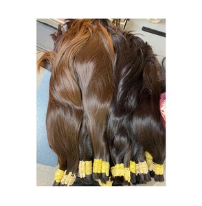 Cheveux humains naturels vierges vietnamiens lisses et ondulés Hamson HAM-0030, 100g, double trame machine, cuticules alignées - Product Image 1