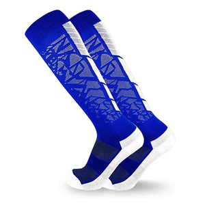 Chaussettes de sport pour hommes, femmes et jeunes, chaussettes de cyclisme, chaussettes de sport d'extérieur, chaussettes de baseball tricotées imprimées, chaussettes de compression pour la course à pied, séchage rapide - Product Image 1