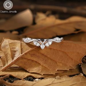 Charm_Jewells Rose Gold Moissanite Engagement <b>Ring</b> Round Brilliant Cut Flower Design Prong Setting Women's Romantic Style - Product Image 3