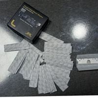 Lames de rasoir à bord simple JRL, paquet de 100, en acier inoxydable allemand, pour usage professionnel en salon de coiffure