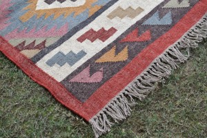 Tapis Kilim en jute de qualité supérieure, fait main, réversible, pliable, pour salon, prix direct usine - Product Image 3