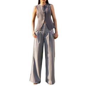 Conjunto de 2 Piezas para Mujer, Verano, Casual, Uso Diario, Hecho en Pakistán, Tejido Transpirable y Ecológico, MOQ Bajo - Product Image 1