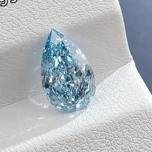 ขายส่งเพชรทรงลูกแพร์สีน้ำเงิน VS2 IGI Certified CVD Lab Grown Diamond 3EX คุณภาพเยี่ยม แหวนหมั้นเพชรแท้จากผู้ผลิต - Product Image 3