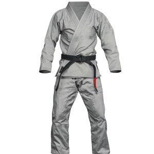 Uniforme de Judo Negro, Kimono con Cinturón Blanco, Unisex para Adultos, Ropa de Artes Marciales de Poliéster/Algodón, Corte Regular, Elástico, Ligero y Duradero - Product Image 1