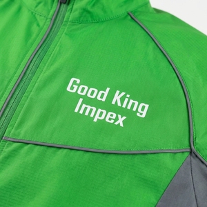 Veste de course unisexe légère coupe-vent à col montant, tissée, séchage rapide, pour le sport - Product Image 6