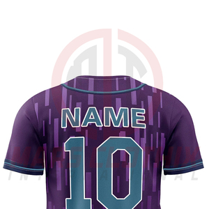 Nueva camiseta de béisbol transpirable de diseño para equipos, sublimada, en blanco, para venta en línea - Product Image 6