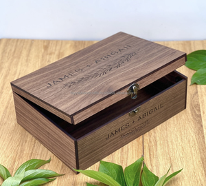 Caja de Almacenamiento de Madera de Alta Demanda, Caja de Madera Natural, Elegante Caja de Recuerdos de Madera de Acacia - Product Image 3