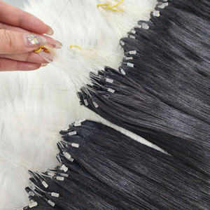 Lo Último en Extensiones de Cabello Humano H6, Línea Invisible, Cutícula Alineada, Micro Loop, Tejido a Mano, Cabello con Efecto Pluma - Product Image 1