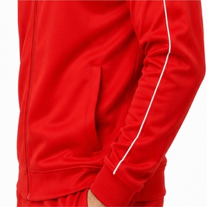 เสื้อแจ็คเก็ตแทร็คซิปเต็มตัวสำหรับผู้ชาย แบบสั่งทำพิเศษ ทรงสบาย ใส่เล่นกีฬา ฝึกซ้อม ชุดกีฬาสั่งทำพิเศษสำหรับผู้ชาย - Product Image 6
