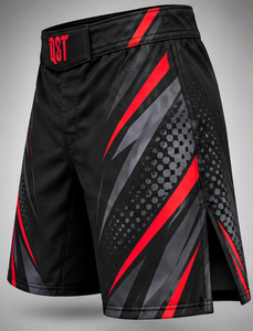 Pantalones Cortos de Entrenamiento de MMA de Alta Calidad para Hombre, Transpirables, Ligeros, de Secado Rápido, 100% Poliéster, Ajuste Atlético, para Gimnasio y Deportes - Product Image 3
