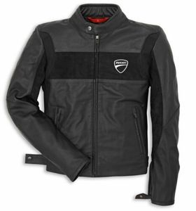 Blouson de course en cuir Ducati 220g à manches longues coupe-vent imprimé unisexe pour adultes - Product Image 1