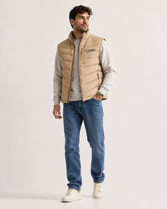 Gilet matelassé noir pour homme Fly Humble Sportswear, col montant, fermeture éclair, coupe-vent, vêtement d'extérieur d'hiver, style décontracté, OEM 2026 - Product Image 3