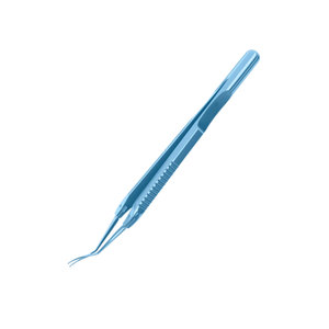 Pinces de capsulorhexis avec échelle graduée 2,50 et 5,00 mm, conception à action croisée pour incisions de 1,50 mm, en titane courbé, ophtalmiques - Product Image 3