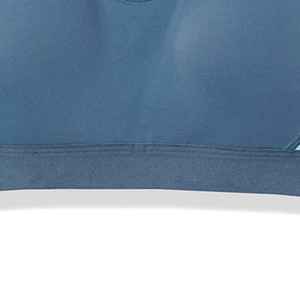 Sujetador deportivo de soporte medio para mujer, cuello en V, estilo halter, con bloques de color, transpirable, de elastano, para yoga, con ribete en contraste - Product Image 2