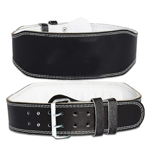 Genuine Leather 10mm Weightlifting <b>Belt</b> with Buckle Closure Non-Slip Heavy Duty Professional Gym Training Back & Waist Support - Product Image 3