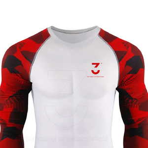 Maillots de compression ajustés de qualité supérieure pour hommes, en Spandex/Polyester, avec coutures triples, séchage rapide, pour les pratiquants avertis - Product Image 4