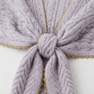 Venta al por mayor OEM ODM: Chal de punto grueso y cálido para invierno, bufanda extragrande con flecos para mujer, poncho, chales de punto con patrón personalizado - Product Image 5