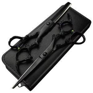 Morje Surgical Stainless steel barber <b>scissors</b> Professional salon shears <b>Left</b>-<b>handed</b> flat <b>scissors</b> Precision cutting flat - Product Image 3