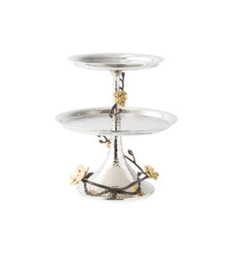 Soporte de aluminio para pasteles con soporte de base fuerte adecuado para servir pasteles grandes de múltiples capas en eventos de cena de aniversario - Product Image 3