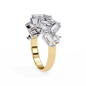 Anillos de Boda de Oro Sólido de 14K, Clásicos y Sencillos, con Diamantes Cultivados en Laboratorio HPHT, Color VVS VS DEF, para Uso Diario - Product Image 3