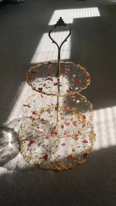 Plateau de service pour dessert pour fête, support à gâteau en résine écologique, forme personnalisable, décoration durable, modèle d'Expo mondiale, support à gâteau en résine - Product Image 2