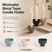 Modern Metal Konik Mumluk Minimalist Masa Dekoru Toptan Ev Dekorasyonu Yemek Odası Perakende Koleksiyonları