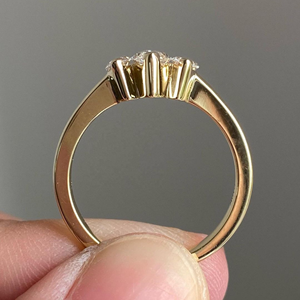 Anillo de diamante cortado de Marquise de moissanita de 1,75 quilates más vendido en anillo de joyería original con ajuste de punta de oro amarillo de 18K - Product Image 4