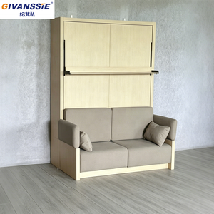 <span class=keywords><strong>Letto</strong></span> a scomparsa matrimoniale salvaspazio in legno, moderno, convertibile, pieghevole, a <span class=keywords><strong>parete</strong></span>, con divano per appartamento, direttamente dalla fabbrica - Product Image 4