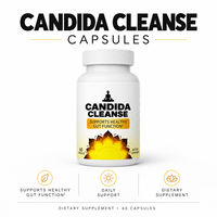 Capsules à base de plantes Candida Cleanse pour l'équilibre digestif quotidien et le bien-être intestinal, 60 capsules, OEM ODM Marque privée