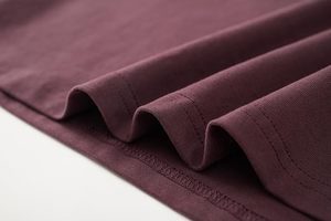 T-shirt pour homme 100% coton, coupe ample, col rond, formel, anti-boulochage, manches courtes, imprimé lettres, tissu 230g, confortable et élégant - Product Image 3