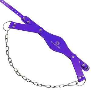 Arnés de cuero resistente para entrenamiento de fuerza del cuello - Ejercitador de cuello ajustable para levantamiento de pesas y fitness en el gimnasio - Product Image 6