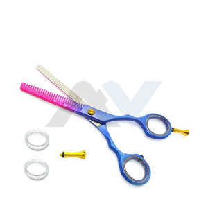 Tijeras de Peluquería Profesionales para Adelgazar el Cabello con Impresión de Color Personalizada y Logotipo Grabado con Láser - Product Image 3