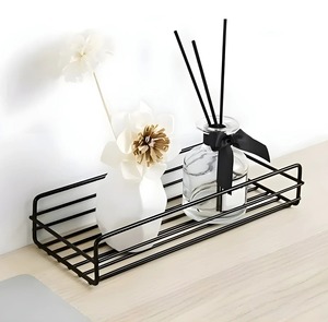 Metal <b>Makeup</b> <b>Tray</b> Mirrored Surface Cosmetic Organizer Vanity Storage Holder - Product Image 4