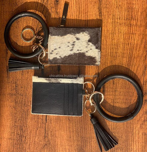 Monedero de cuero genuino Unisex con cremallera, monedero con bolsillo para llaves, tarjeteros para hombres y mujeres, billetera corta multifuncional - Product Image 4