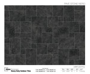 20mm full body porcelain outdoor pavers 600x600mm heavy duty anti slip parking <b>floor</b> tiles - Product Image 6