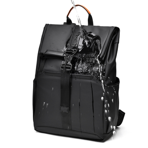 Mochila de Negocios Unisex de PU con Respaldo Suave, Capacidad de 20-35L, Diseño Minimalista Impermeable, Correa de Hombro Arqueada, Uso Diario - Product Image 2