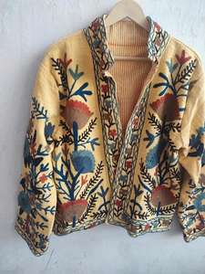 Chaqueta Bordada Suzani, Estilo Único, Hecha a Mano, Chaqueta Floral para Mujer, Estilo Nuevo, Chaqueta Boho Suzani, Regalo para Ella - Product Image 3