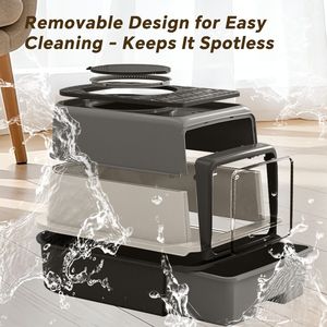 Lettiera per Gatti Tripla Spessore, Stabile e Durevole, Non Facilmente Deformabile, Garantendo Qualità Affidabile per Spedizioni Transfrontaliere - Product Image 4
